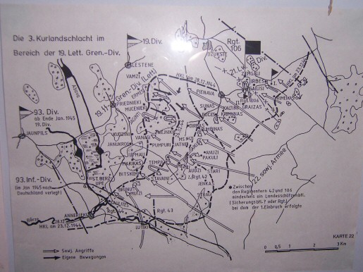 Übersichtskarte 3. Kurland-Schlacht