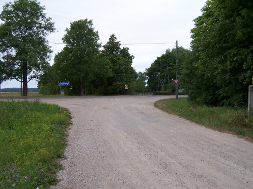 Straßenkreuzung bei Irlava